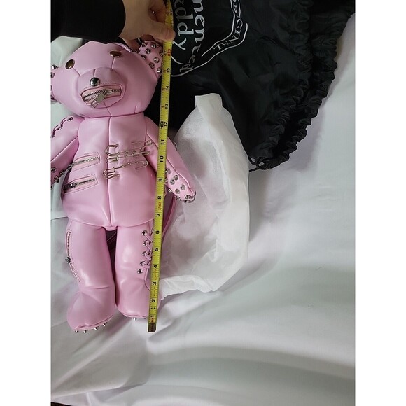 Pink Tormented Teddy Bear Backpack Bag Dolls Kill New W/ 2 Dustbags - Picture 16 of 16